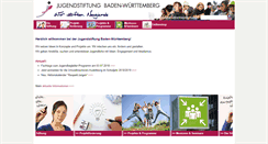 Desktop Screenshot of jugendstiftung.de