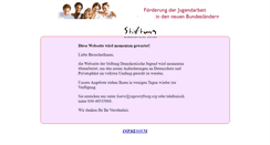 Desktop Screenshot of jugendstiftung.org