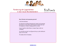 Tablet Screenshot of jugendstiftung.org
